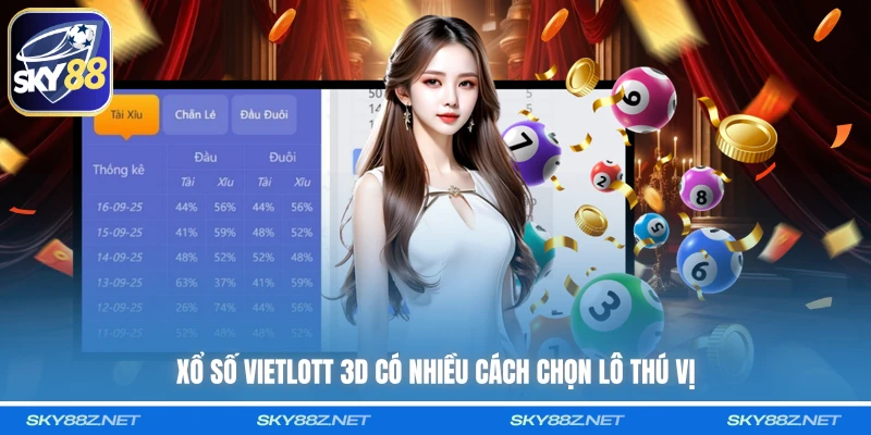 Xổ số Vietlott 3D có nhiều cách chọn lô thú vị